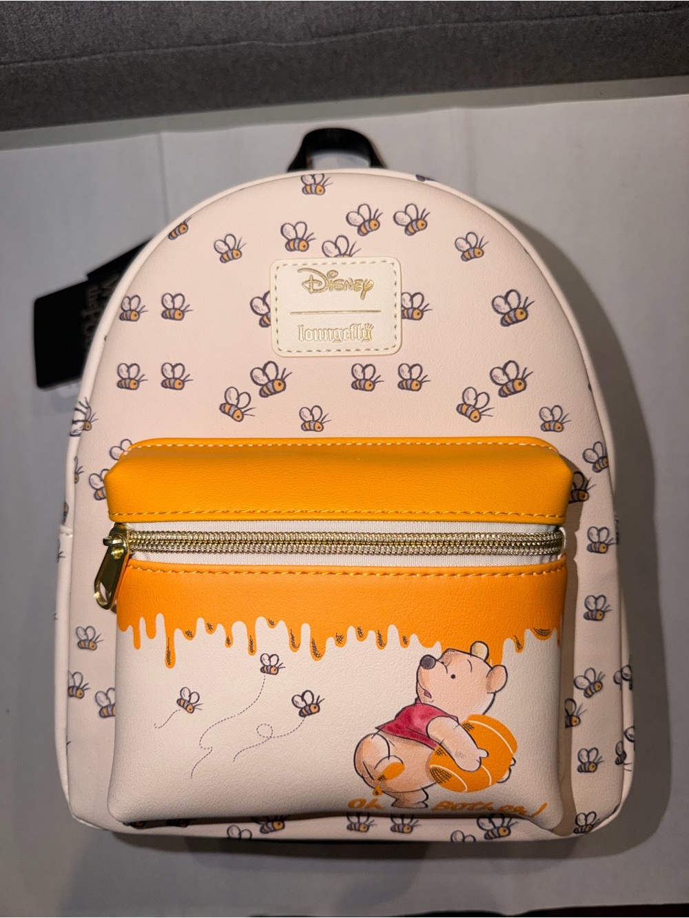 Disney Winnie the Pooh Honey Drip Mini Backpack - Cream/Yellow